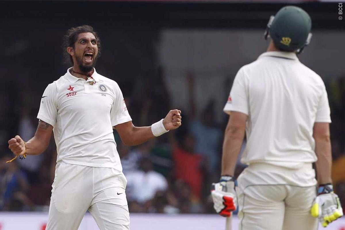 ranji trophy ishant sharma reduces maharashtra to 59 for 8 after nitish ranas career best Ishant reduces Maharashtra to 59 for 8 after Rana's career best