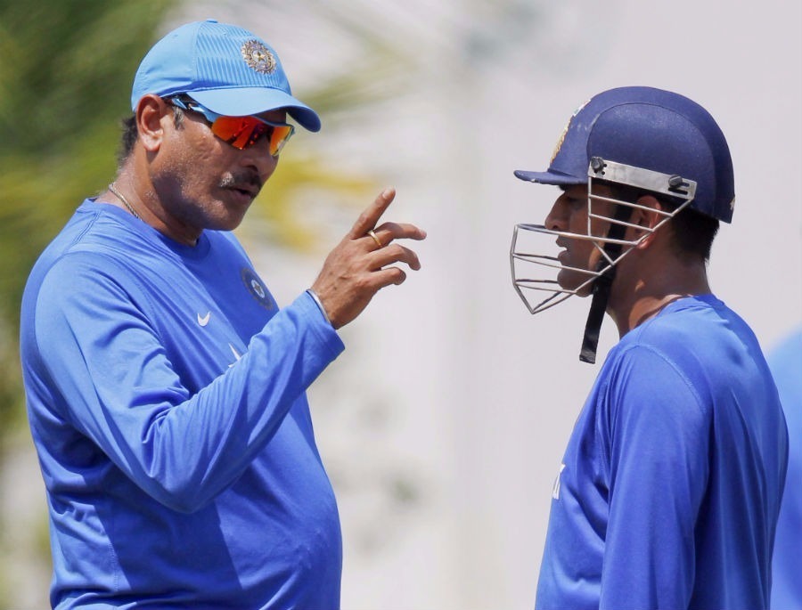Shastri slams critics, says Dhoni is a superstar