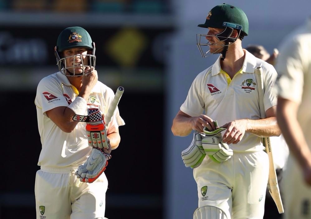 ashes australia go 1 0 up with 10 wicket win in brisbane Australia go 1-0 up with 10-wicket win in Brisbane