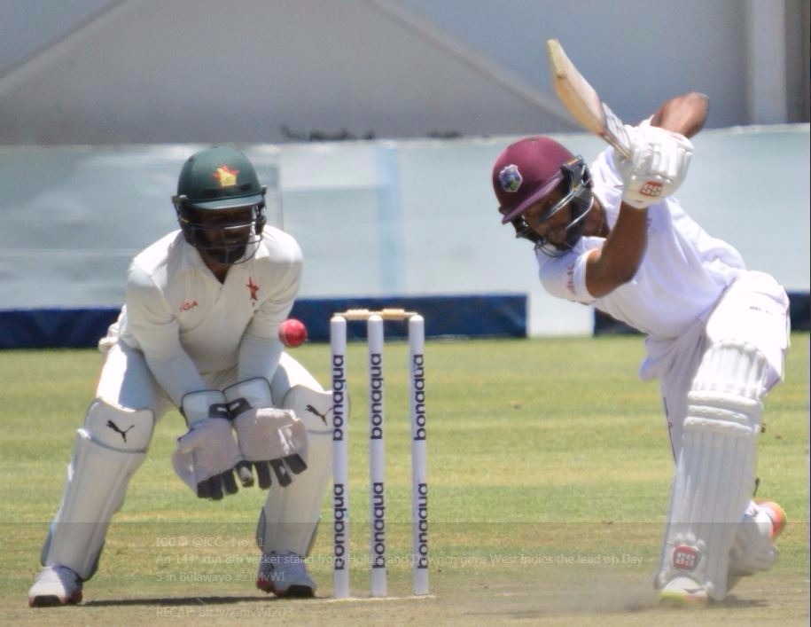 Holder, Dowrich tons push Zimbabwe on back foot
