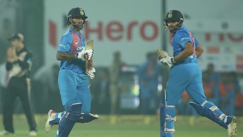 Rohit and Shikhar stitch record stand for India in T20 opener against New Zealand