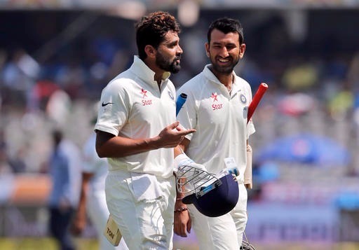 vijay pujara provide india a solid start on day 2 Vijay, Pujara provide India a solid start on Day 2