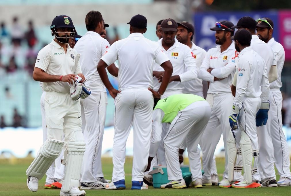 His two other victims were Shikhar Dhawan and Virat Kohli, who was dismissed for a rare duck.