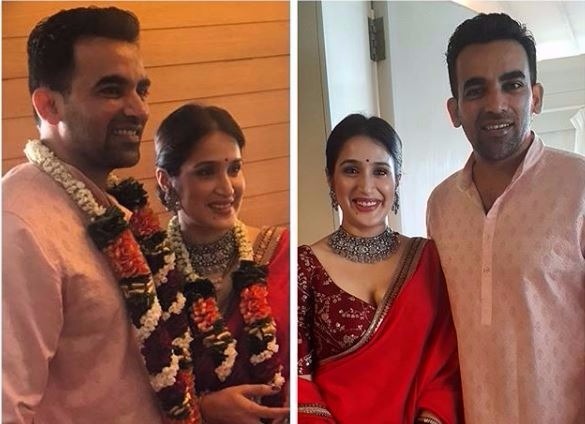 zaheer khan ties the knot with sagarika ghatge Zaheer Khan ties the knot with Sagarika Ghatge