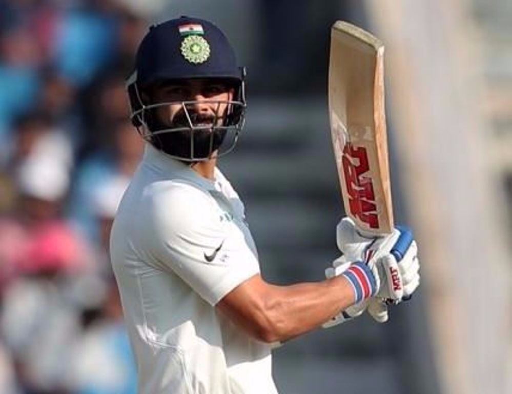 kohli hits 19th ton india reach 404 3 at lunch Kohli hits 19th ton, India reach 404 /3 at lunch