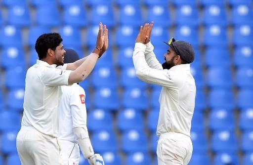 LIVE: Umesh leads India fightback before bad light suspends play in Kolkata