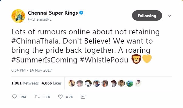 However, the CSK team management have denied the reports stating they have not yet taken a call on Raina. (Photo: AFP)