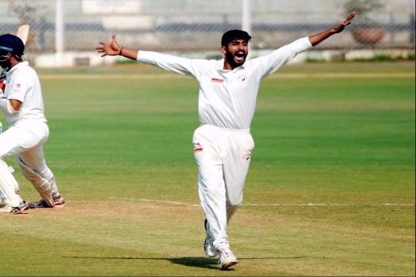 ranji trophy group b chintan gaja picks up 8 wickets jadeja six in bowlers day out Gaja's 8 wickets bamboozles Rajasthan; six-for from Jadeja props up Saurashtra