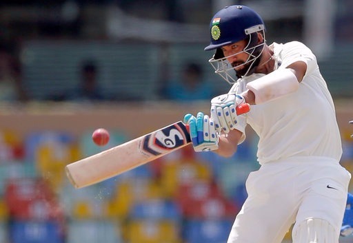 Pujara fights lone battle as India wobble to 74/5 at stumps on day 2