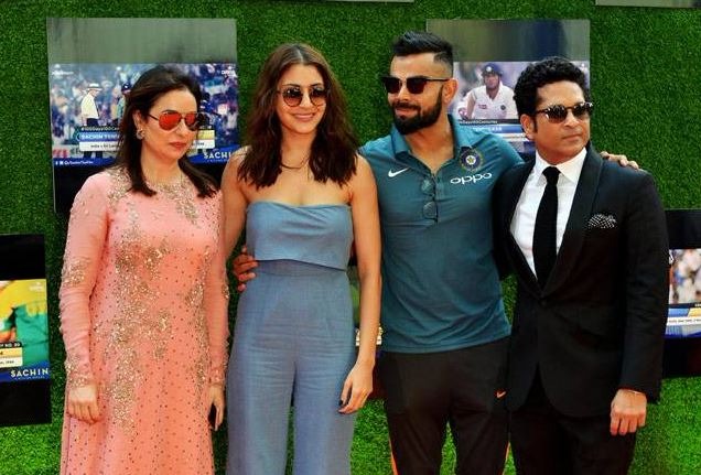 From megastar Amitabh Bachchan and ace filmmaker Karan Johar to master blaster Sachin Tendulkar and tennis star Sania Mirza -- a host of celebrities from the Indian film and sports world got together in wishing a happily ever after to the newlywed couple.