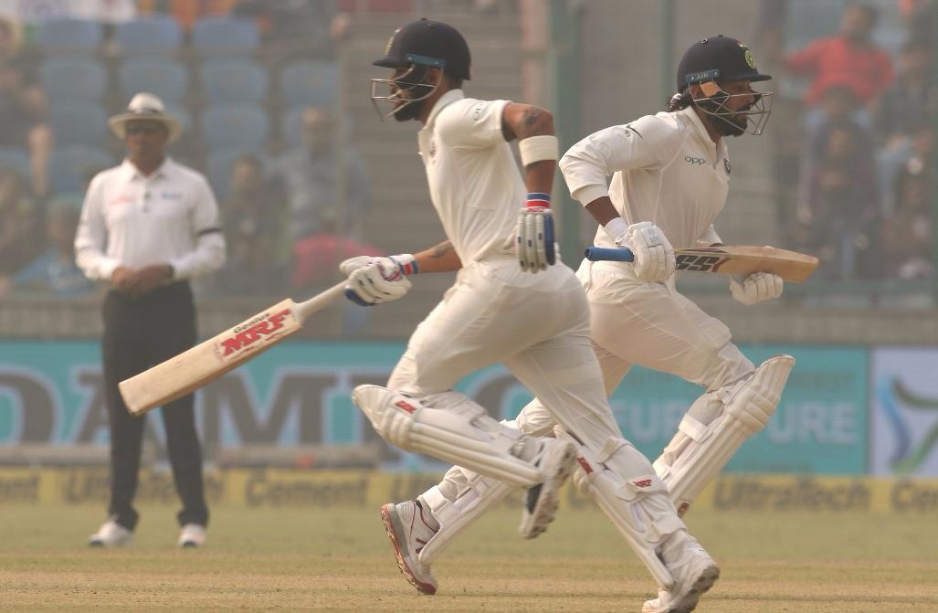 India cricket captain on Sunday became the first international skipper to hit six double centuries in Test cricket.