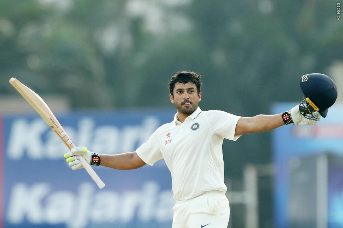 nairs classy ton helps karnataka surge ahead of vidarbha Nair's classy ton helps Karnataka surge ahead of Vidarbha