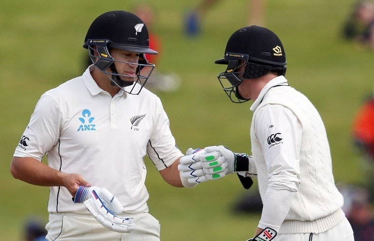 Taylor's record 17th ton puts NZ on course of series victory