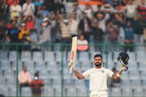Virat Kohli continued his super hot form by smashing another brilliant double hundred at the Feroze Shah Kotla stadium in New Delhi.
