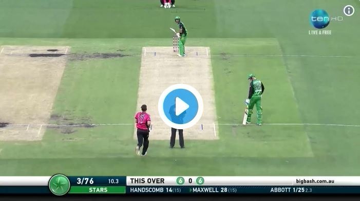 watch maxwells hook matches up to maddinsons five sixes WATCH: Maxwell's hook matches up to Maddinson's five sixes