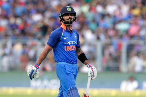 Indian skipper Virat Kohli has slipped to 3rd position in the latest ranking.