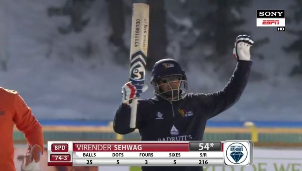 Sehwag comes up with unique tweet after Ice Cricket opener