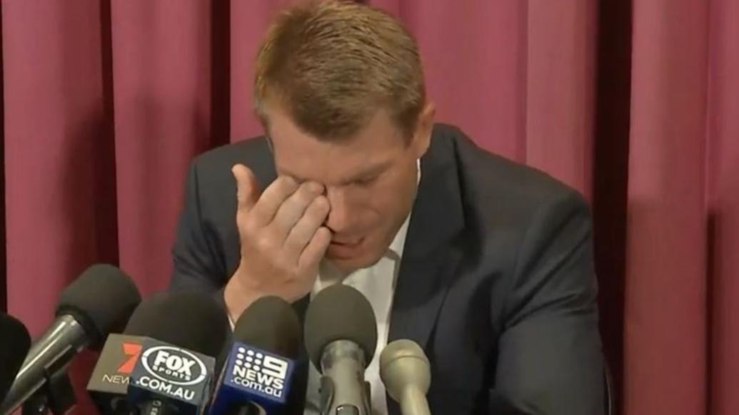 I may not play for Australia again, says tearful Warner