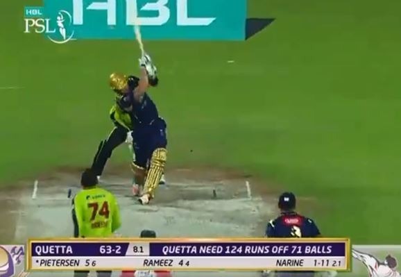 WATCH: Kevin Pietersen hits one on the roof