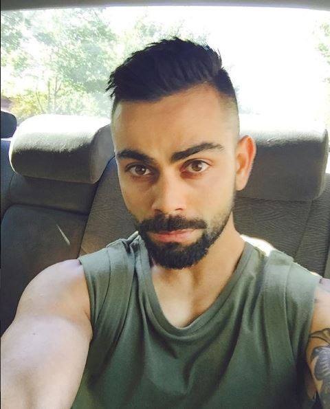 Stylish Virat is well for donning new hairstyles from time to time.