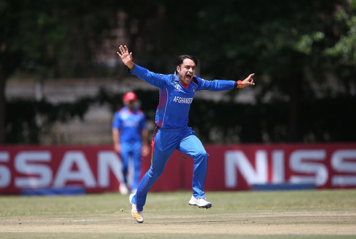 rashid spins afghanistan to victory over uae Rashid spins Afghanistan to victory over UAE