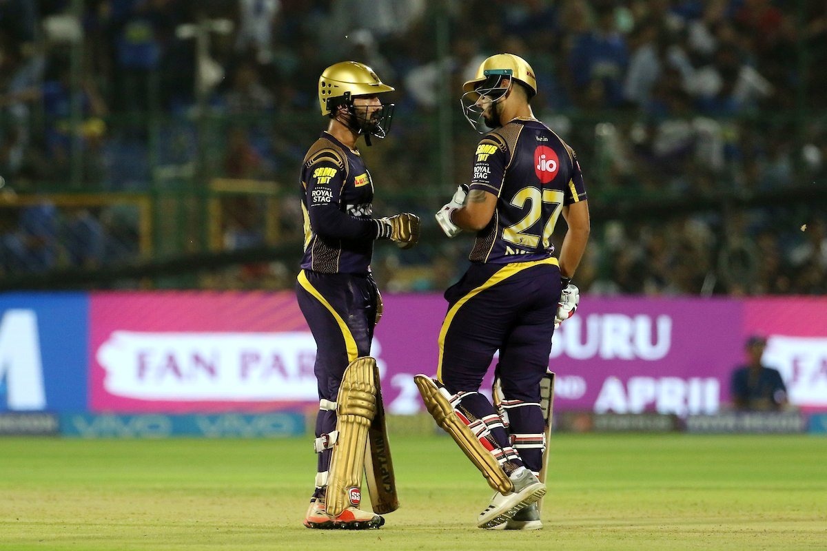 kkr thump rr by 7 wickets in their own backyard KKR thump RR by 7 wickets in their own backyard