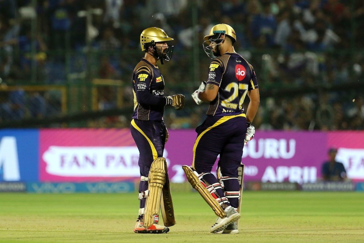 KKR thump RR by 7 wickets in their own backyard