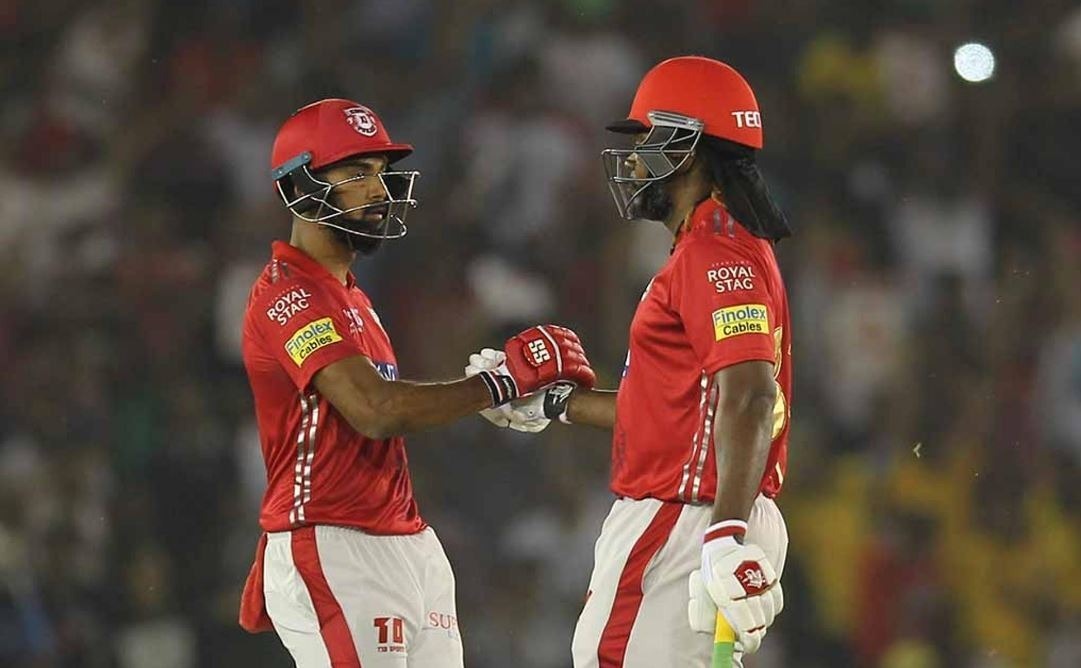 Gayle, Rahul blast fifties, Kings XI storm to top with thumping 9-wicket win over KKR