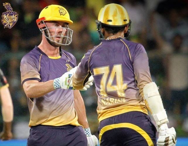 fit again lynn bats in full flow at kkr nets narine bowls Fit-again Lynn bats in full flow at KKR nets, Narine bowls