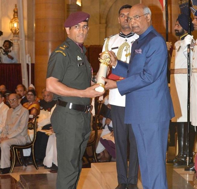 Lieutenant Colonel MS Dhoni shares emotional message after receiving Padma Bhushan