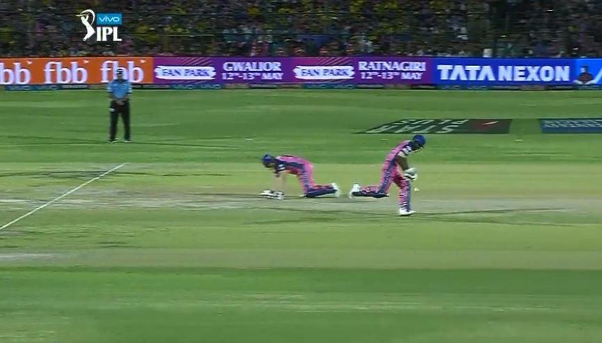 Buttler was on his knees after realizing the gravity of his mistake as it could have turned the match towards CSK. And it almost did, but Buttler managed to hold on and take Rajasthan home