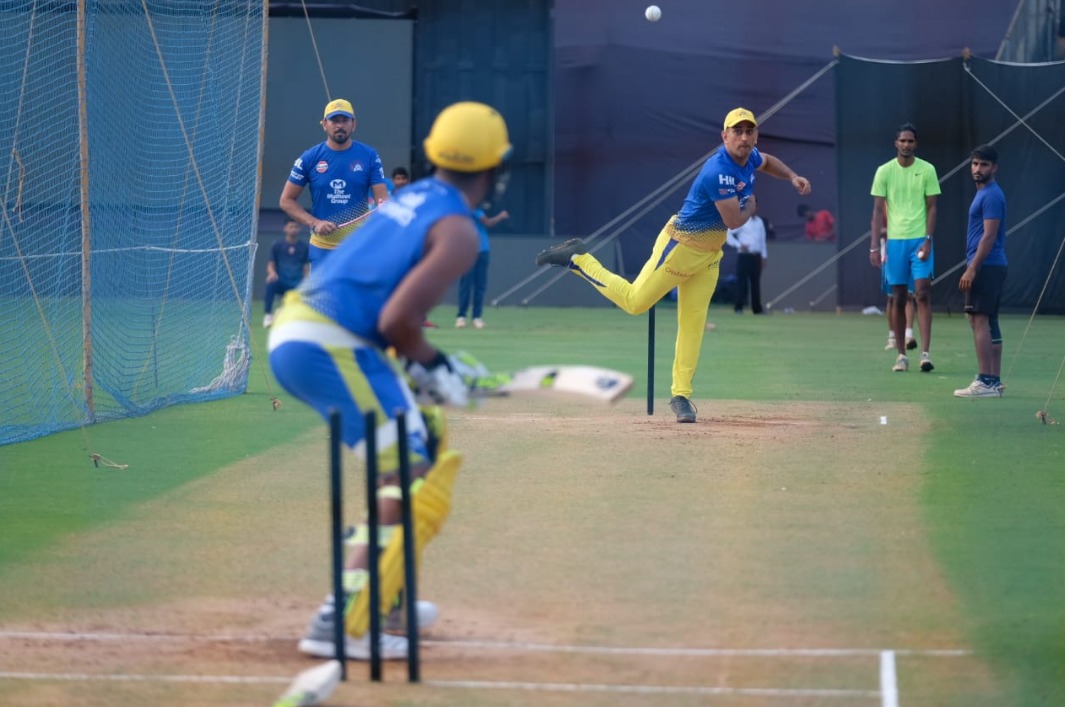 The CSK captain was seen spending considerable time in the nets, practicing bowling leg spin. While this is not the first time that Dhoni was seen bowling leg breaks in practice session, that he was doing so on the eve of the final bears special significance.