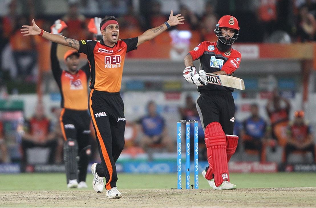 The English player hammered a 34-ball 65, which was studded with two boundaries and six sixes, to guide RCB to 218 for 6.
