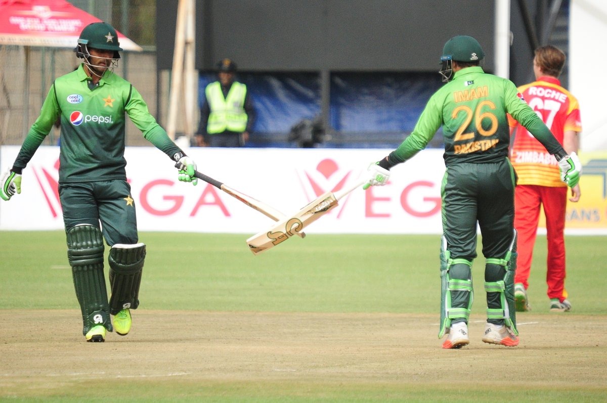 They took the score to 168 in the 25th over before Zaman was caught behind for 85/Photo: Twitter