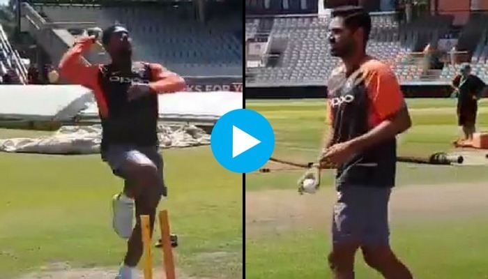 WATCH: Bhuvneshwar, Umesh Yadav prepping to dent England's batting