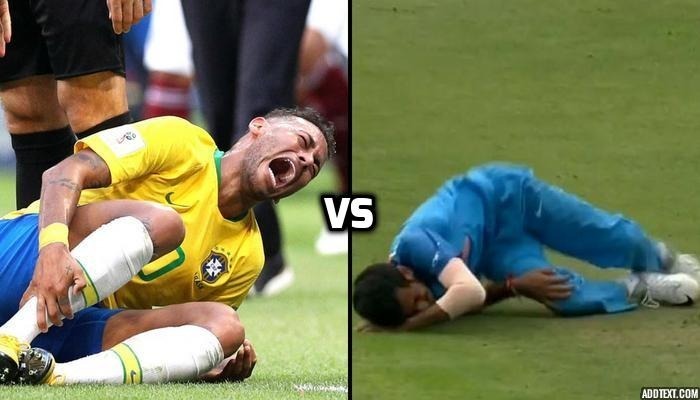 watch chahal gets trolled on twitter for his neymar act WATCH: Chahal gets trolled on Twitter for his 'Neymar' act