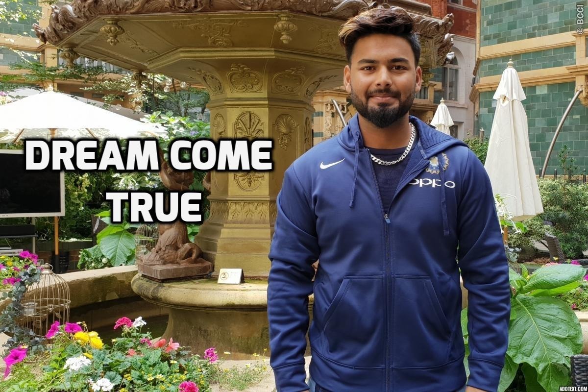 watch rishabh pant calls his test selection a dream come true WATCH: Rishabh Pant calls his Test selection 'a dream come true'