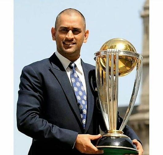 Dhoni won the hearts of millions after winning the 2011 World Cup in India after 28 years/ Courtesy: Twitter