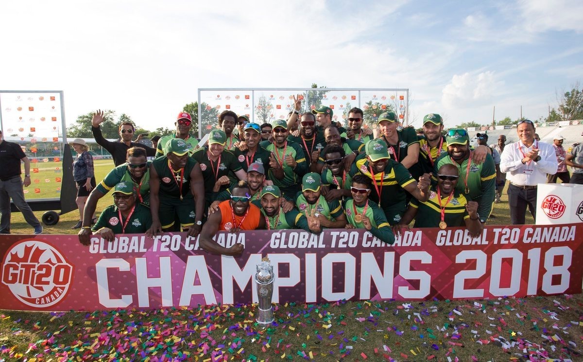 chris gayles vancouver knights win inaugural global t20 title Chris Gayle's Vancouver Knight's win Inaugural Global T20 title