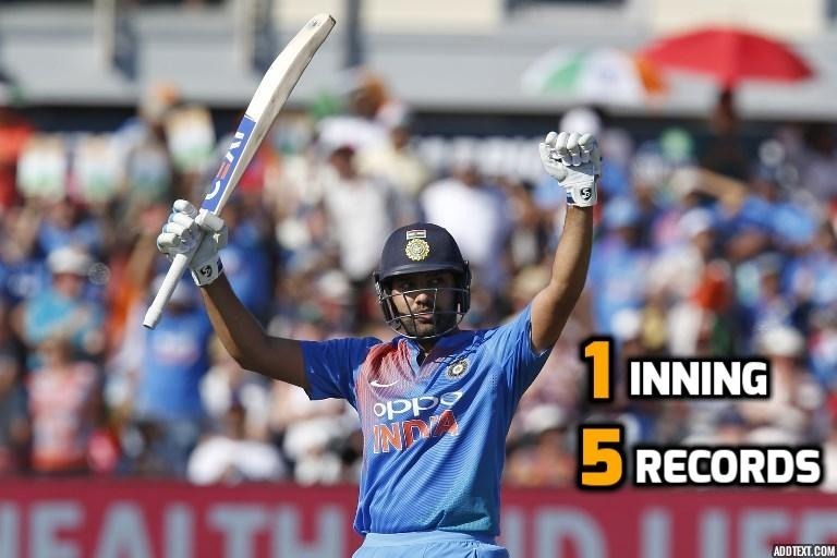 Rohit Sharma sets 5 records in 3rd T20I against England