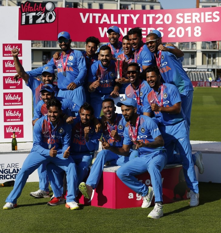 Sharma’s magnificent ton helped India clinching the series 2-1/ Image Courtesy: AFP