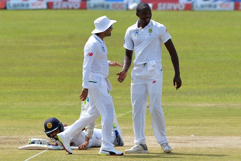The 23-year-old spearhead removed Dilruwan Perera to reach this feat/ Photo Courtesy: AFP