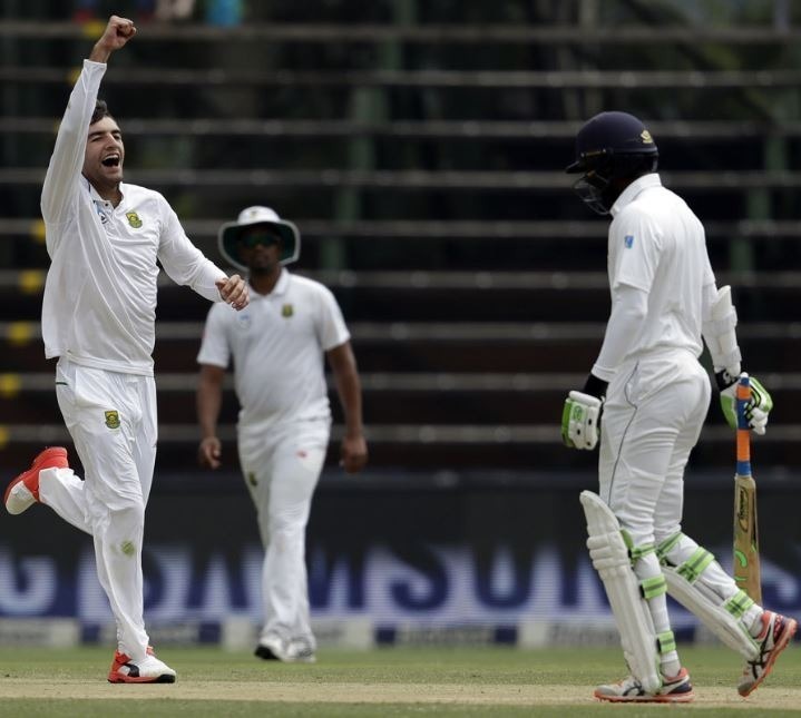 india a collapse to 345 south africa a reach 2193 India A collapse to 345, South Africa A reach 219/3 in reply