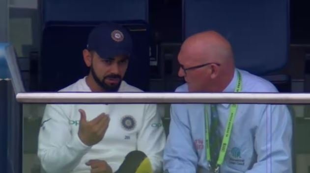 match referee warns virat kohli for on field behaviour Match referee warns Virat Kohli for on-field behaviour