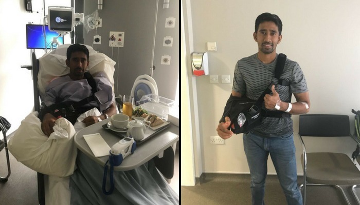Wridhhiman undergoes shoulder surgery in England Wridhhiman undergoes shoulder surgery in England