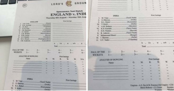 India-England playing XIs leaked before toss?