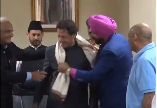 Sidhu was personally invited by Imran Khan at the ceremony held in Islamabad