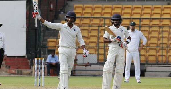 Mayank Agarwal's double-ton powers India 'A' taking 165-run lead Mayank Agarwal's double-ton powers India 'A' taking 165-run lead