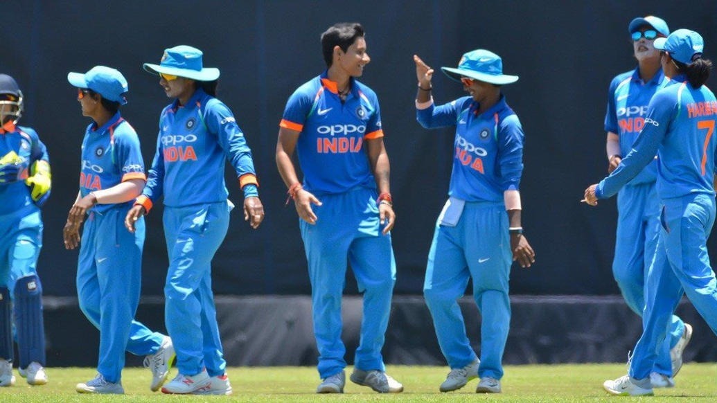 bowlers hold nerve after bhatias maiden fifty india women win series Bowlers hold nerve after Bhatia's maiden fifty, India women win series