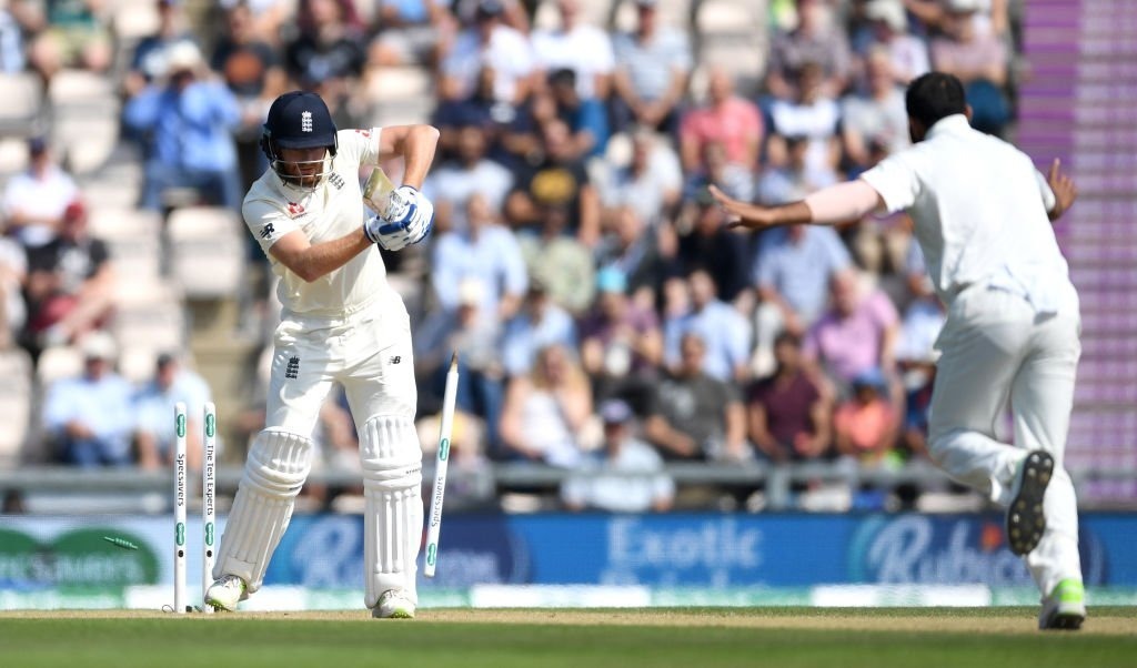 watch shamis double attack rattles english batting WATCH: Shami's double attack rattles English batting